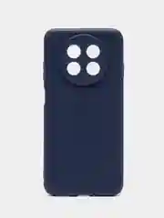 Синий чехол BROSCORP для Huawei Nova Y91 матовый силиконовый тонкий, бортик вокруг камер
