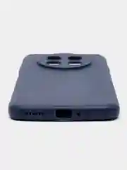 Синий чехол BROSCORP для Huawei Nova Y91 матовый силиконовый тонкий, бортик вокруг камер