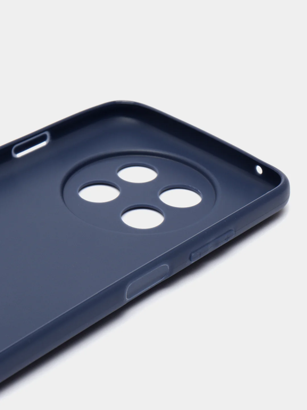 Синий чехол BROSCORP для Huawei Nova Y91 матовый силиконовый тонкий, бортик вокруг камер