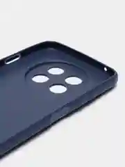 Синий чехол BROSCORP для Huawei Nova Y91 матовый силиконовый тонкий, бортик вокруг камер