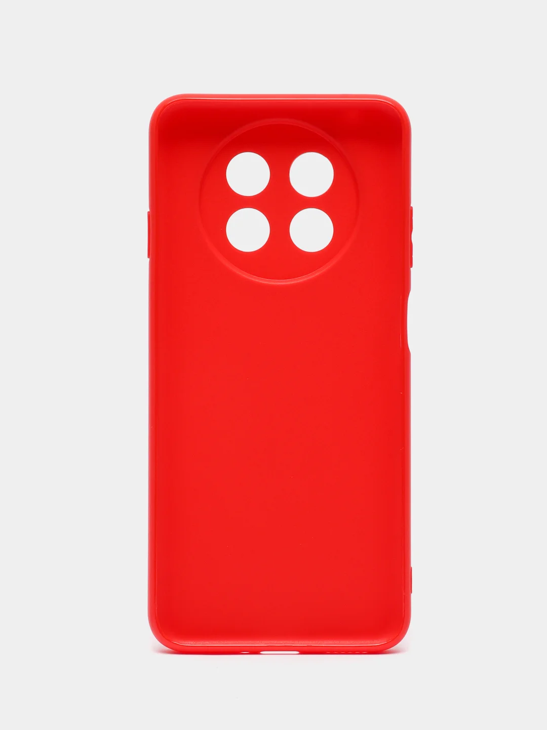 Красный чехол BROSCORP для Huawei Nova Y91 матовый силиконовый тонкий, бортик вокруг камер