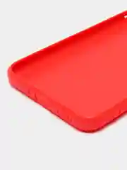 Красный чехол BROSCORP для Huawei Nova Y91 матовый силиконовый тонкий, бортик вокруг камер