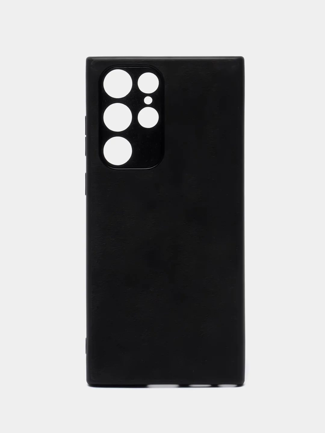 Черный чехол для Samsung Galaxy S22 Ultra алькантара BROSCORP, замшевый, пластиковый с силиконом