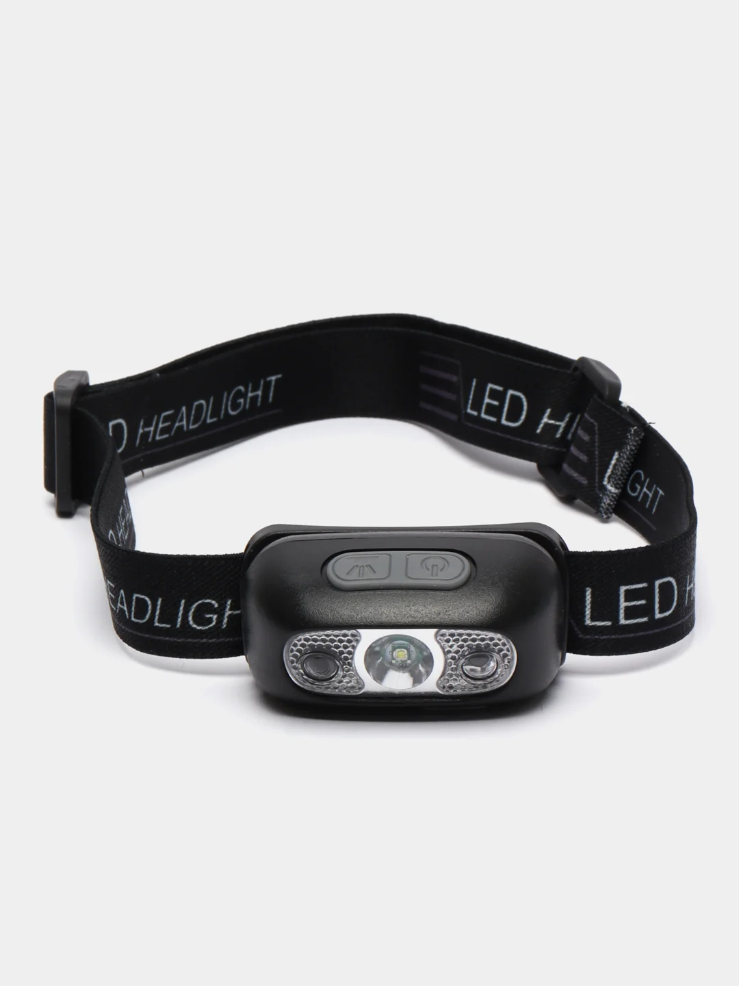 Черный фонарь налобный светодиодный HeadLamp B3, с литиевым аккумулятором и сенсорным управлением