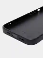 Черный люксовый чехол для Apple iPhone 13 алькантара BROSCORP, замшевый, пластиковый с силиконом