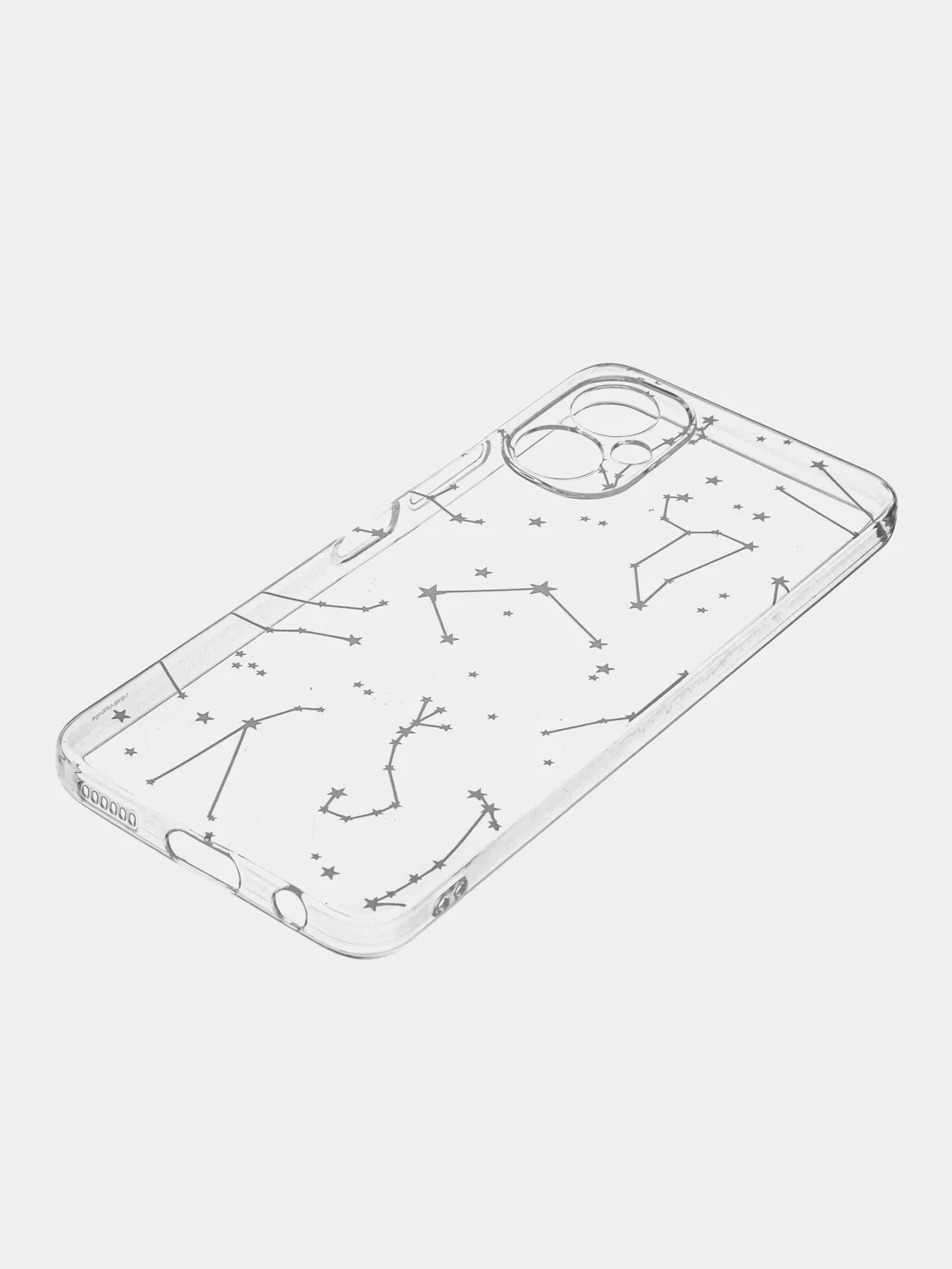 Прозрачный чехол на Tecno Spark 9 Pro / Текно Спарк 9 Про прозрачный, с рисунком, защита камеры