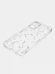 Прозрачный чехол на Tecno Spark 9 Pro / Текно Спарк 9 Про прозрачный, с рисунком, защита камеры