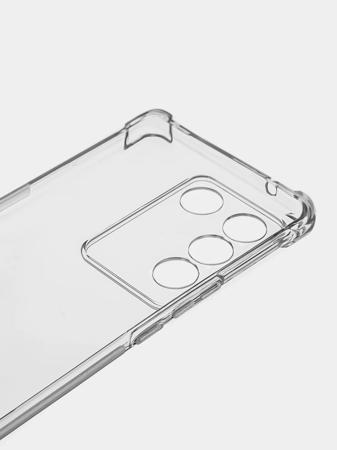 Прозрачный противоударный чехол ROSCO для Vivo V27, силиконовый, с усиленными углами