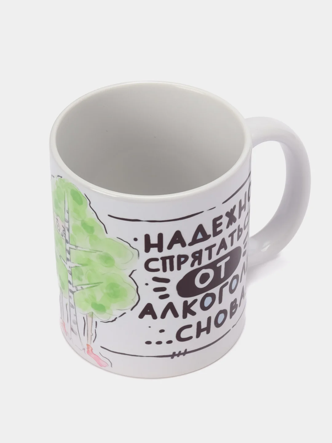 Кружка сувенирная, подарочная с принтом "Пятница, алкоголь"