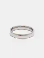 Серебряный кольцо стальное, 4 мм