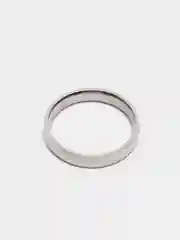 Серебряный кольцо стальное, 4 мм