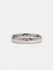 Серебряный кольцо стальное, 4 мм