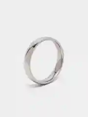 Серебряный кольцо стальное, 4 мм
