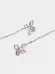 Серый серьги-протяжки женские