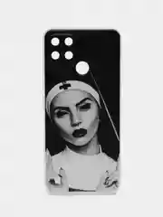 Бронзовый силиконовый чехол на Oppo Realme C21Y/C25Y / Оппо Реалми C21Y/C25Y прозрачный, с рисунком