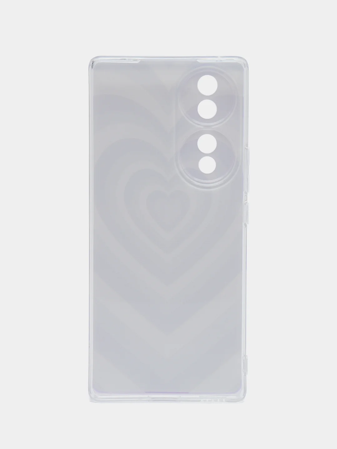 Лавандовый силиконовый чехол на Honor 70 / Хонор 70 прозрачный, с рисунком, защита камеры