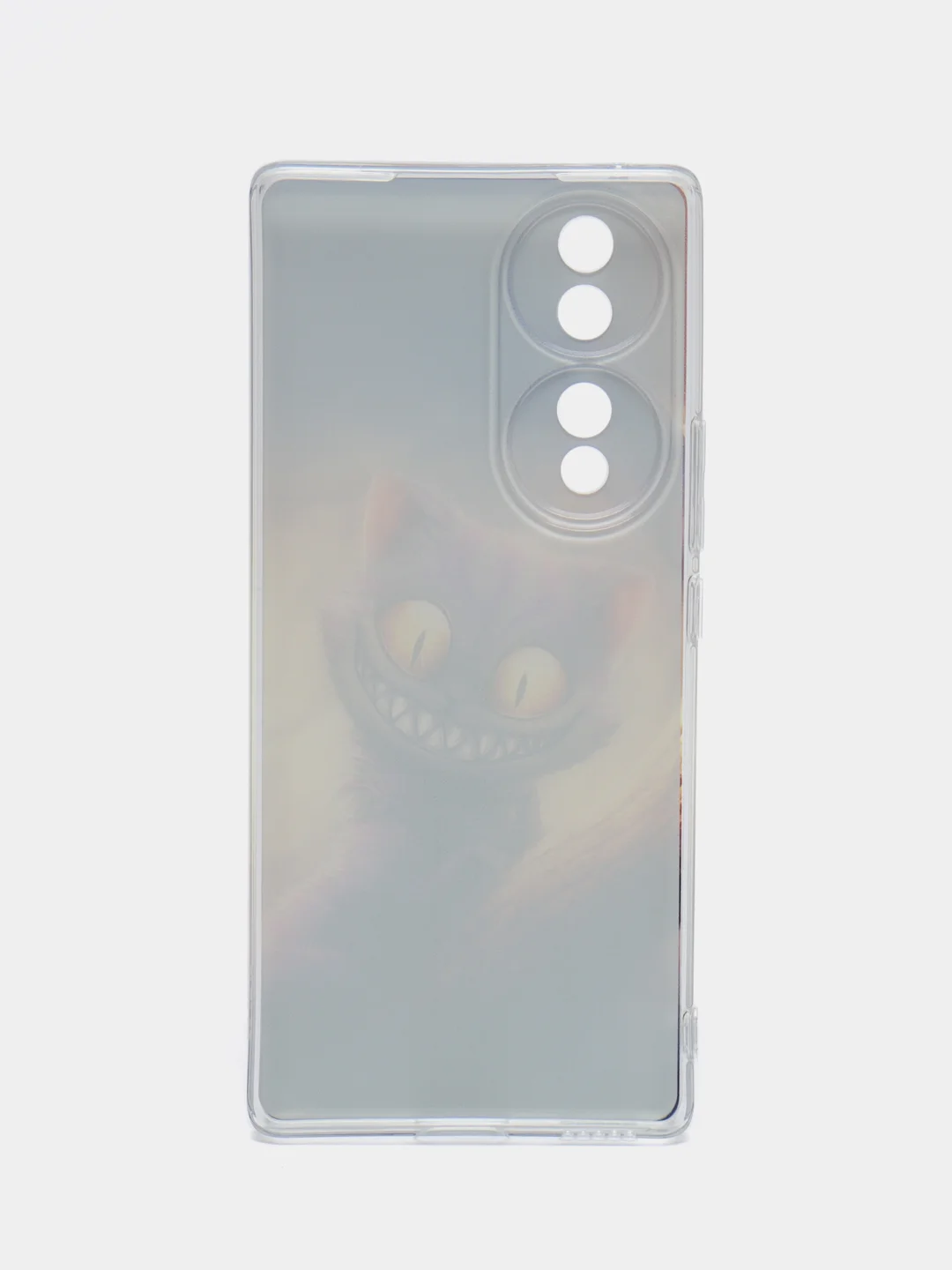 Индиго силиконовый чехол на Honor 70 / Хонор 70 прозрачный, с рисунком, защита камеры