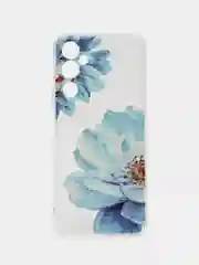 Лазурный чехол на Tecno Pova Neo 2 / Текно Пова Нео 2 прозрачный, с рисунком, защита камеры