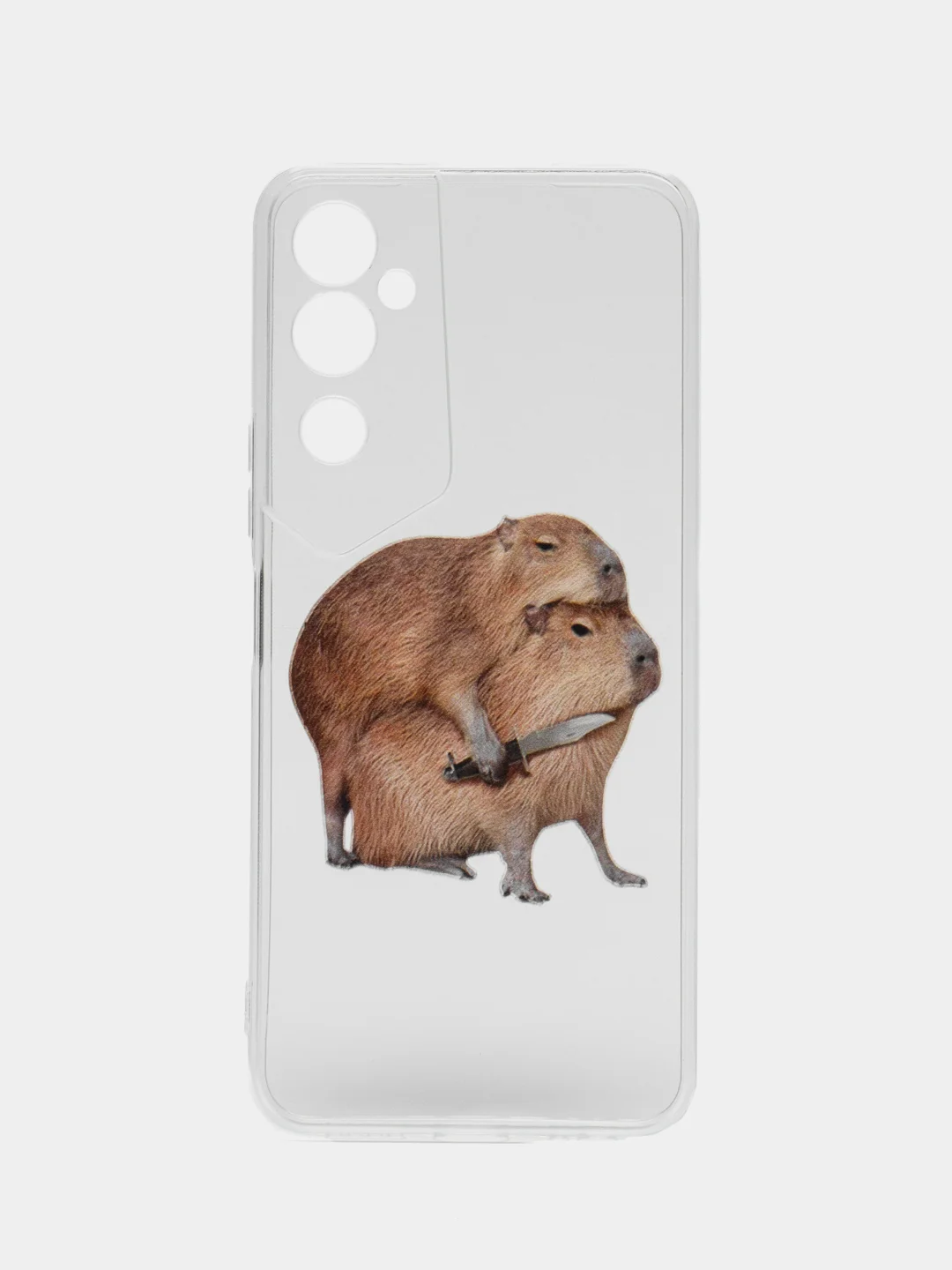 Бежевый чехол на Tecno Pova Neo 2 / Текно Пова Нео 2 прозрачный, с рисунком, защита камеры