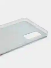 Светло-коричневый чехол на Samsung Galaxy A71 4G / Самсунг А71 4G прозрачный, с рисунком, защита камеры
