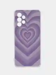 Лавандовый чехол на Samsung Galaxy A33 5G / Галакси А33 5G прозрачный, с рисунком, защита камеры