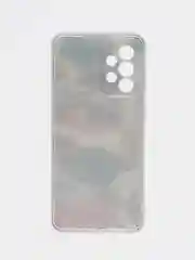 Кремовый чехол на Samsung Galaxy A33 5G / Галакси А33 5G прозрачный, с рисунком, защита камеры