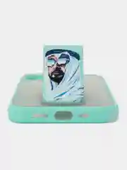 Бирюзовый чехол с принтом iPhone 13 Pro