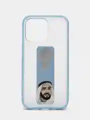 Светло-синий чехол с принтом iPhone 13 Pro