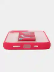 Тёмно-розовый чехол с принтом iPhone 13 Pro