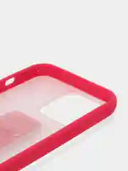 Тёмно-розовый чехол с принтом iPhone 13 Pro