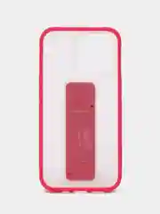 Тёмно-розовый чехол с принтом iPhone 13 Pro