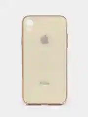 Бежевый чехол со стелянной панелью  iPhone 11/11 Pro/X / XS/XR /6/ 7+/8+/ 7 / 8 / SE 2020 / 11 Max
