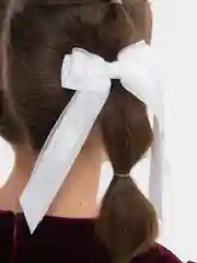 Белый банты школьные, на резинках, 2 штуки, 2 цвета