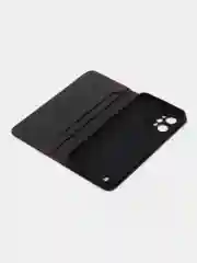 Коричневый чехол-книжка GQ для Realme C 31 (Реалми С 31) из высококачественной искусственной кожи