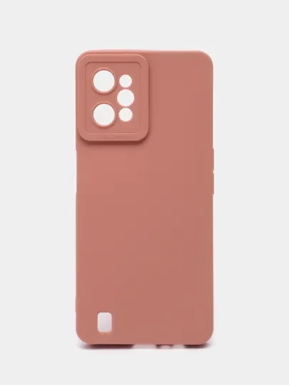 Прозрачный чехол силиконовый Realme C 31 (Реалми С 31), матовый, с защитой камеры