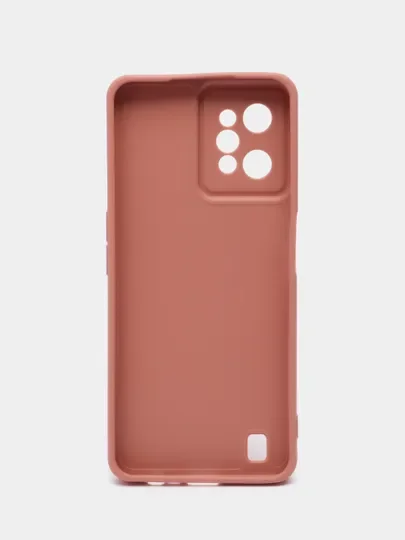 Прозрачный чехол силиконовый Realme C 31 (Реалми С 31), матовый, с защитой камеры