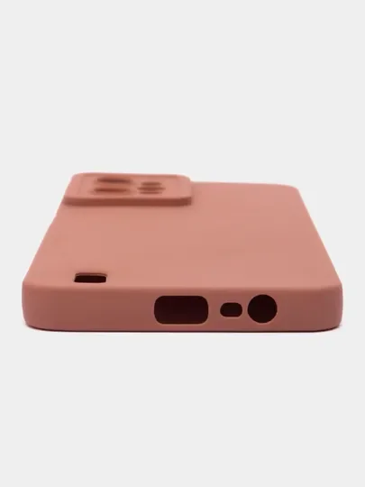 Прозрачный чехол силиконовый Realme C 31 (Реалми С 31), матовый, с защитой камеры