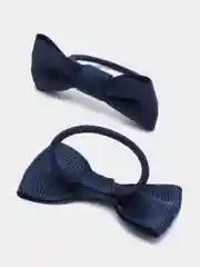 Индиго резинки-бантики детские, для волос, 2 штуки