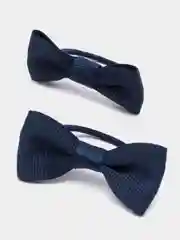Индиго резинки-бантики детские, для волос, 2 штуки