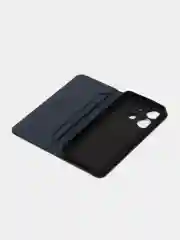 Синий чехол-книжка для Tecno Spark Go 2023 (Текно спарк гоу 2023) из искусственной эко кожи