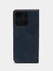 Синий чехол-книжка для Tecno Spark Go 2023 (Текно спарк гоу 2023) из искусственной эко кожи