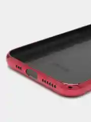 Красный чехол со стелянной панелью  iPhone 11/11 Pro/X / XS/XR /6/ 7+/8+/ 7 / 8 / SE 2020 / 11 Max