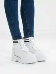 Молочный ботинки женские, белые