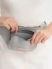 Серый поясная сумка