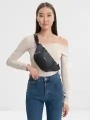 Черный поясная сумка