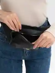 Черный поясная сумка