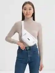 Белый поясная сумка