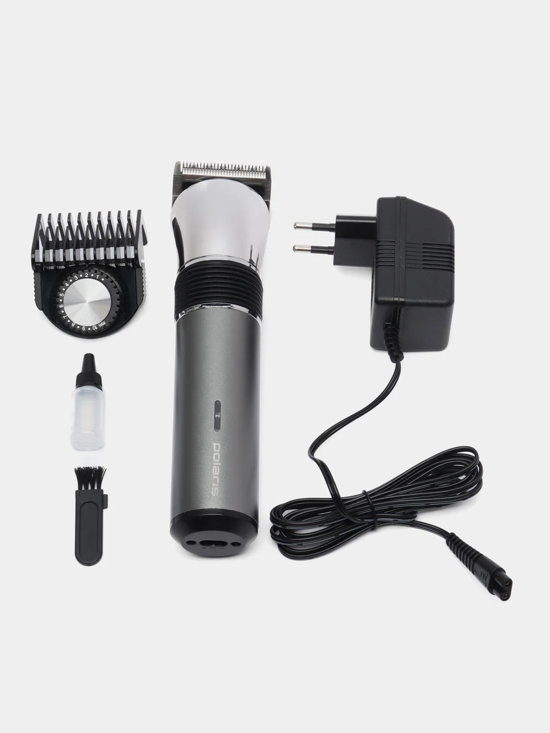 Машинка для стрижки Polaris PHC 0501R Flex Motion, серебряная
