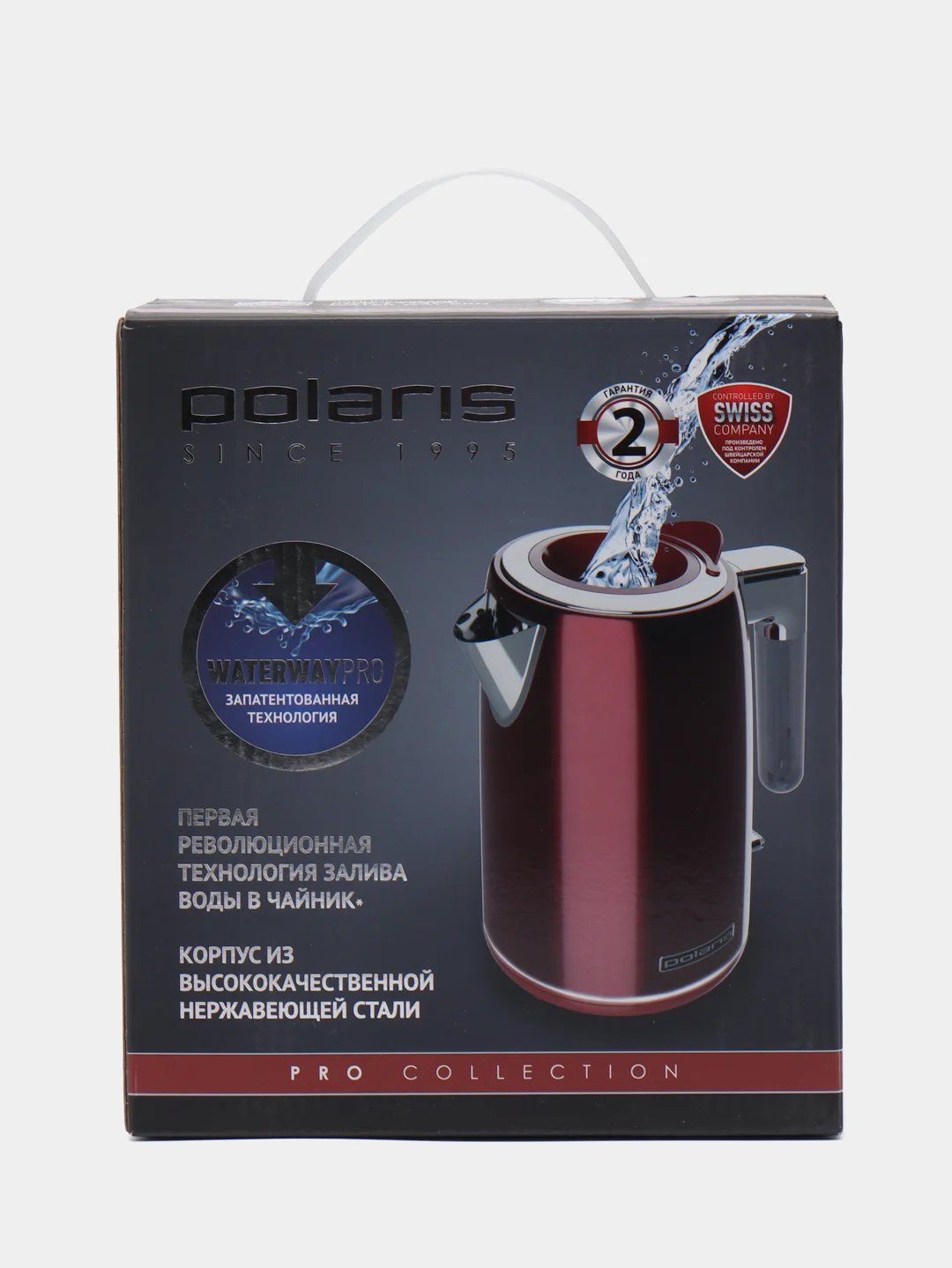 Чайник Polaris PWK 1746CA Waterway Pro, красный