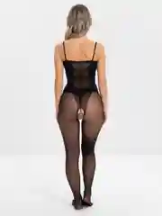 Угольный эротический комбинезон